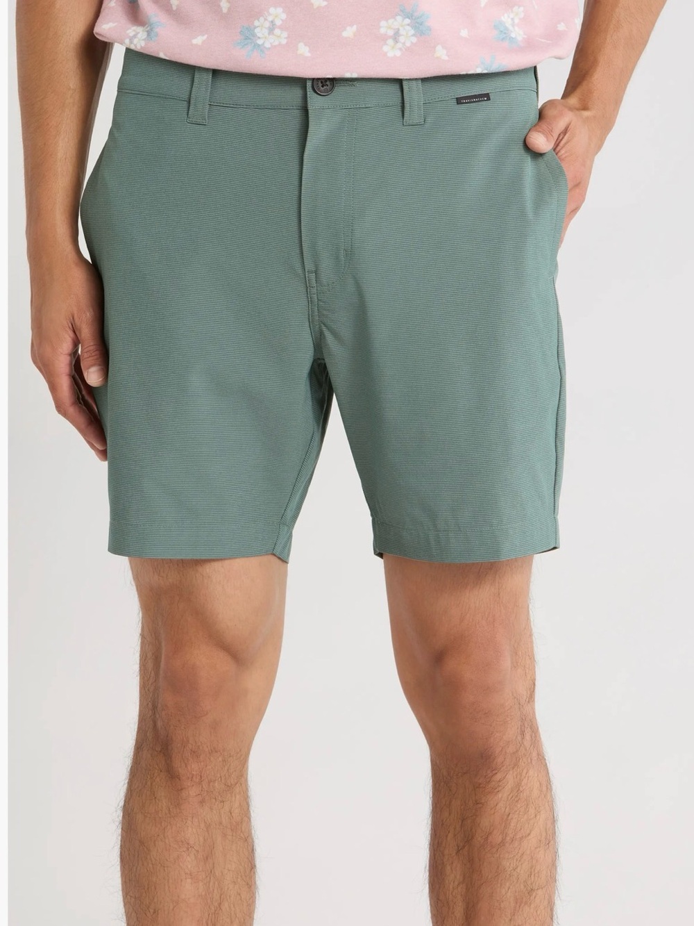 Travis Mathew Men's Flat Front Golf Shorts Sage Green Size 38